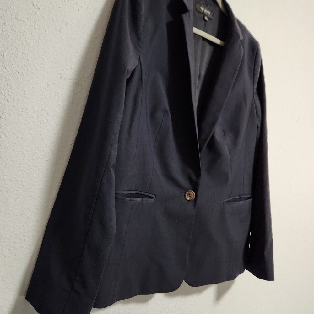 Talbots | Navy Luxe Wool Single Button Blazer 12 - Picture 3 of 10